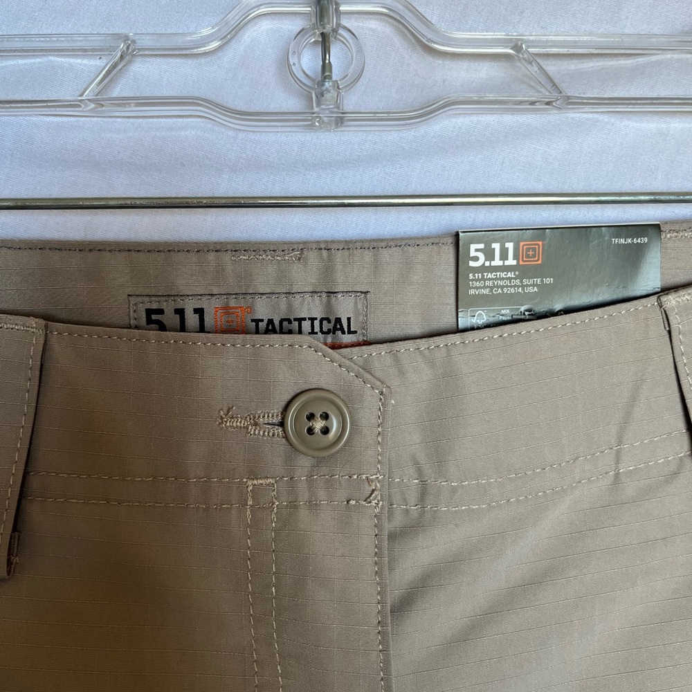 5.11 Tactical women’s fast-tac urban pant size 10 long in khaki NWT - Picture 5 of 11